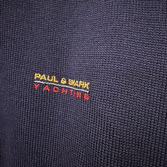 PAUL & SHARK Yachting Typhoon 20000 Sailing Sweater Cargo Watershed Wool Sz XXL - Picture 3 of 12